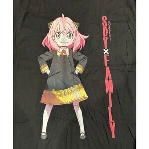 SPY x FAMILY New Anime Black Graphic SS Tee Size S
